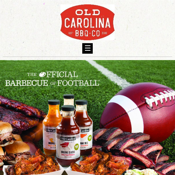 We have the Official BBQ of Football!