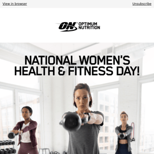 Get pumped for National Women's Health & Fitness Day 💪