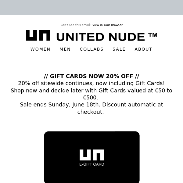 United Nude - Latest Emails, Sales & Deals