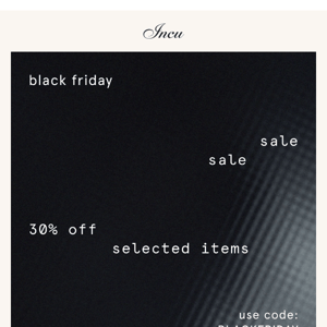 Black Friday Sale: Starts Now