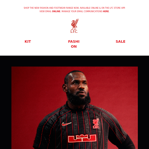 Just Dropped - Liverpool FC x LeBron