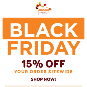 Shop now … BLACK FRIDAY SALE 🤩 15% off!