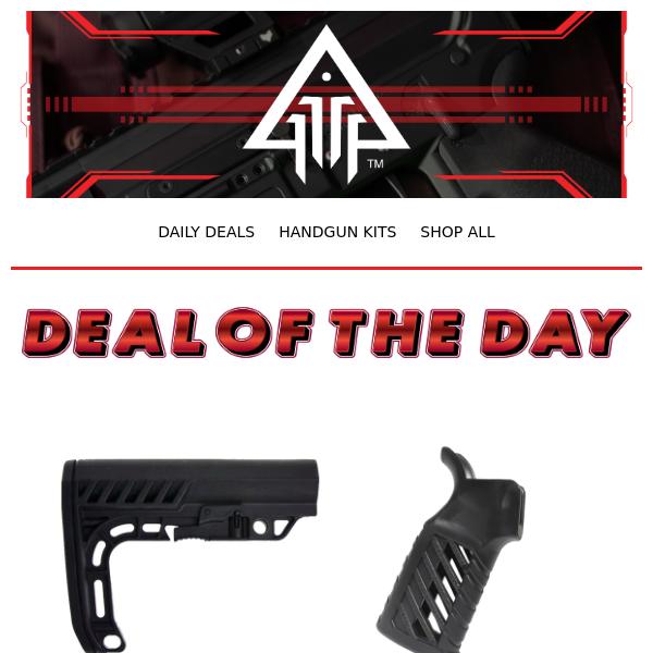 $17.99 SUPER Lightweight Grip & Stock Combo! TODAY ONLY!!