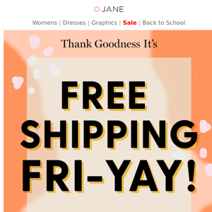 Good news: FREE SHIPPING​