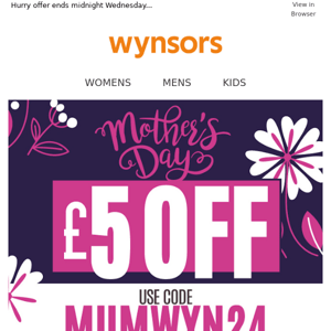 £5 Off | Just in time for Mother's Day!