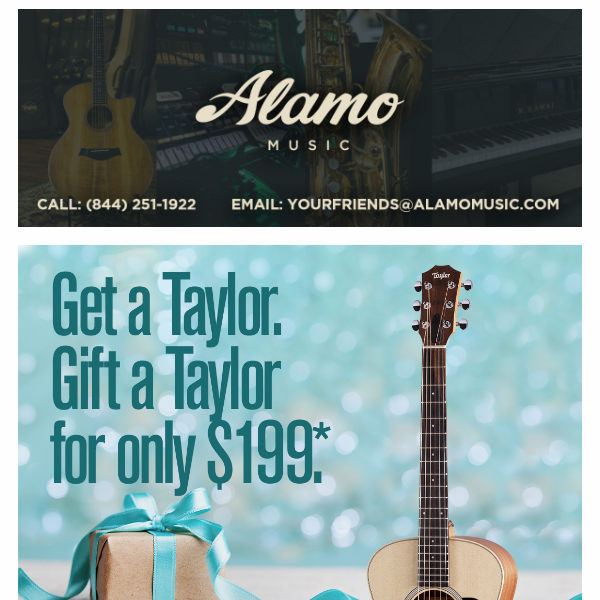 Final Day for Taylor Guitars BOGO Deals!