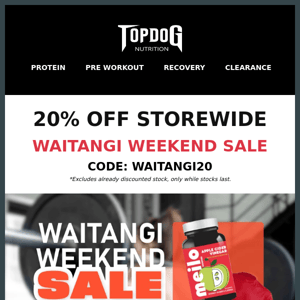 20% Off Waitangi Weekend Sale + Freebies 👻