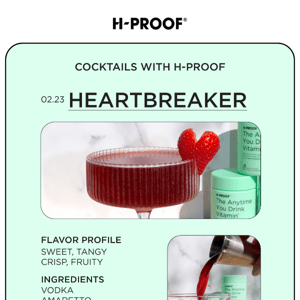 🍓 February Cocktails with H-PROOF