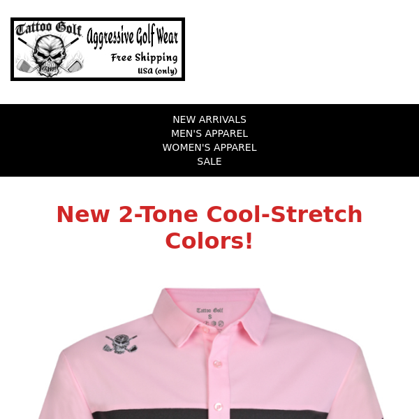 More New Performance Men's Golf Shirts