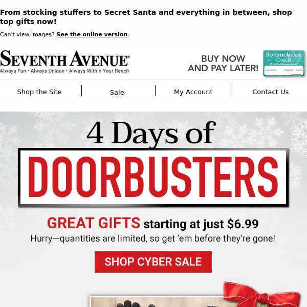 Check Off Your Gift List with Day 2 of Our Door Buster Deals
