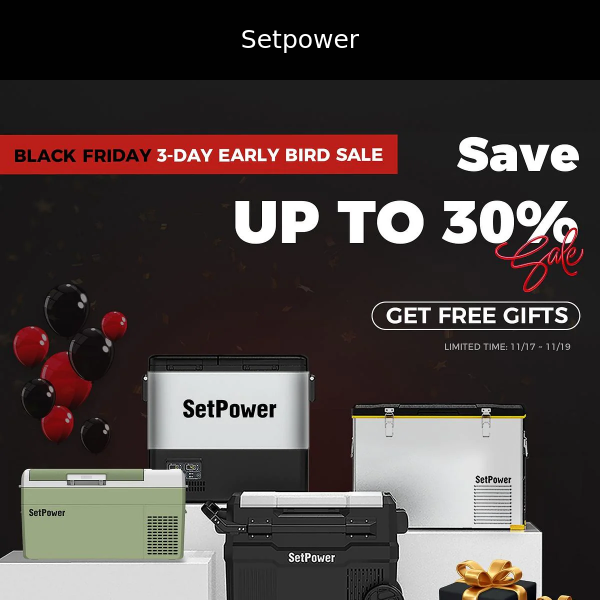 Early Black Friday Deals | Discounts + Free Gift or Fridge