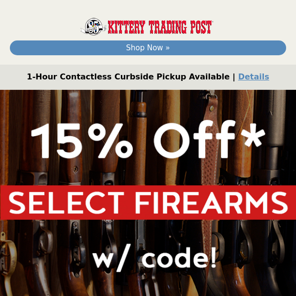 15% Off Benelli, Browning & Savage Firearms Today!