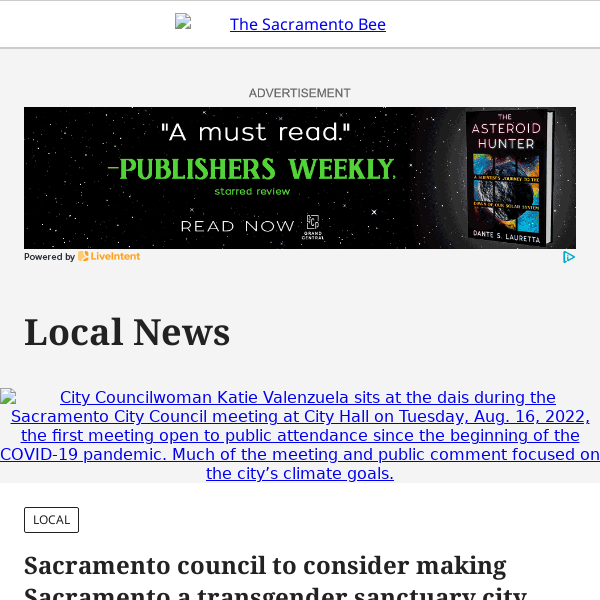 Sacramento council to consider making Sacramento a transgender sanctuary city
