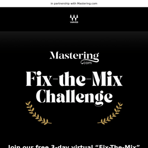 Join our free 3-day virtual “Fix-The-Mix” Challenge