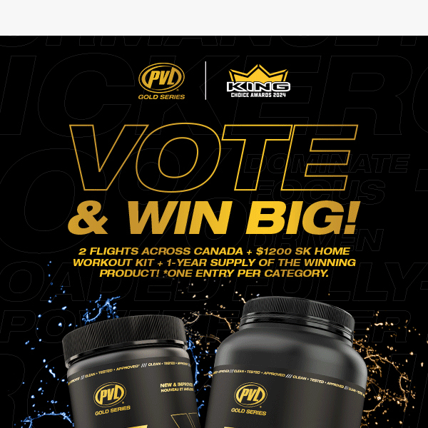 Last call to vote PVL + win BIG!