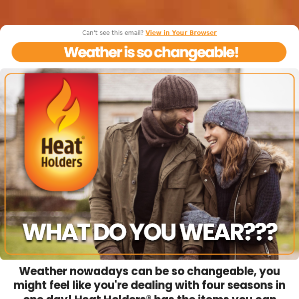 Has the changeable weather made you wonder what to wear, Heat Holders? 🌦️🌨️🌤️☀️