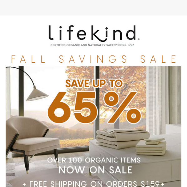 Up to 65% OFF Fall Savings Sale 🍁