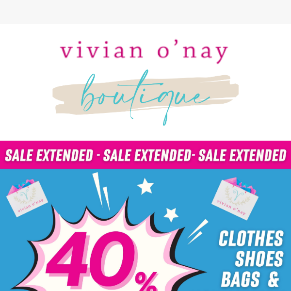 💸🛍️ Ready, Set, Shop: 40% Off Extravaganza - Don't Miss Out!