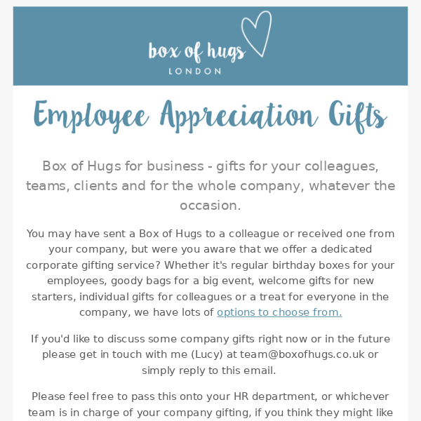 Did you know we do company gifts?