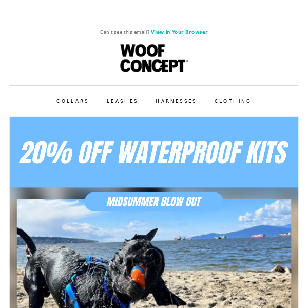 Last Chance: 20% Off All Waterproof Kits