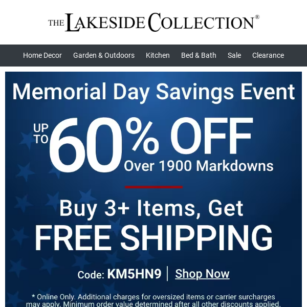 Memorial Day Savings: Save Up To 50% On Garden & Outdoors