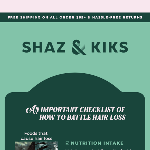 7 things to help reduce hair loss