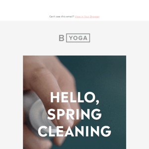 Spring cleaning: Yoga edition