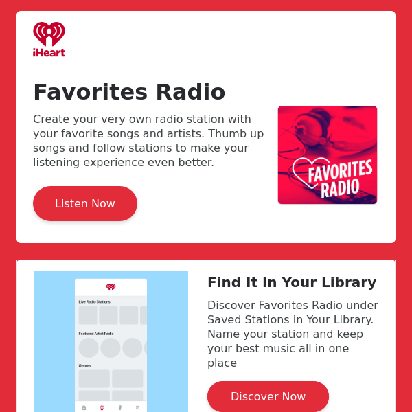 Create your own radio station! Learn how with Favorites Radio. - iHeartRadio