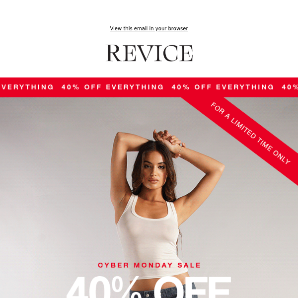 SALE EXTENDED: 40% OFF EVERYTHING