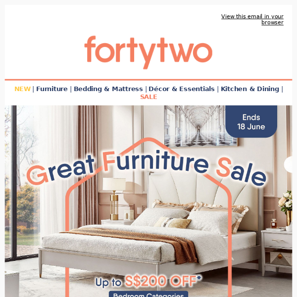📢 Get S$200 OFF on Bedroom Upgrades! - Forty Two