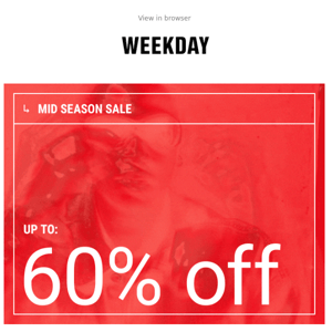 Now up to 60% off | Mid Season Sale