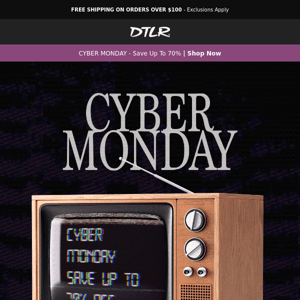 CYBER MONDAY 📺 Up To 70% Off