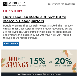 Hurricane Ian Made a Direct Hit to Mercola Headquarters