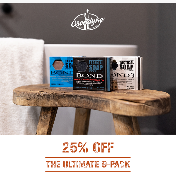 25% OFF] The Ultimate 9-Pack - Grondyke Soap Company