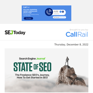 SEJ Today: The Freelance SEO Professional’s Journey, How To Get Started In SEO [Survey Results]