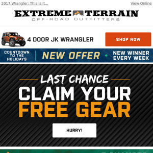 Wrangler: FREE GEAR ENDING ⚠