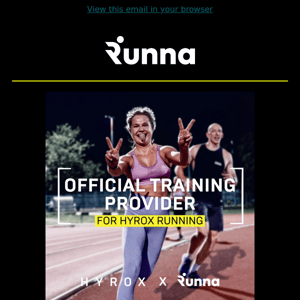 Runna are now the official training provider of Hyrox!