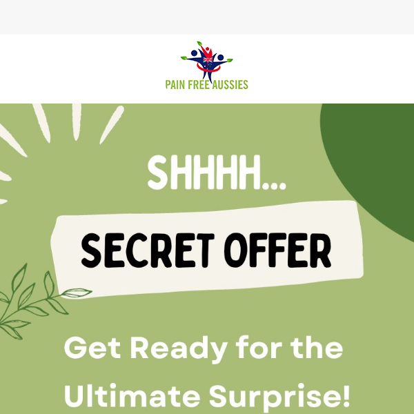 Pain Free Aussies Unlock the secret offer 🔓