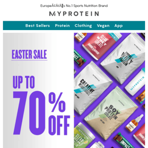 Up to 70% off | Easter Sale starts now