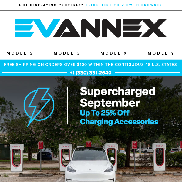 Supercharged September - Up To 25% off Charging Accesoires for your EV!