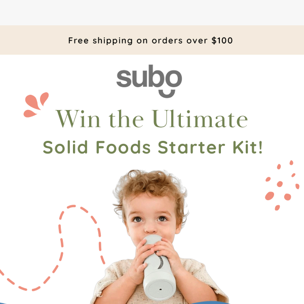 Win the Ultimate Solid Foods Starter Kit! 🏆