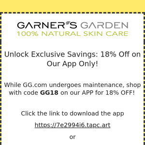 App Exclusive: 18% OFF Flash Sale!