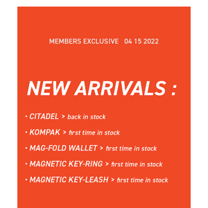 Don't Miss out On All New Arrivals