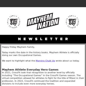 🏋️‍♂️ Mayhem Everyday Hero Games