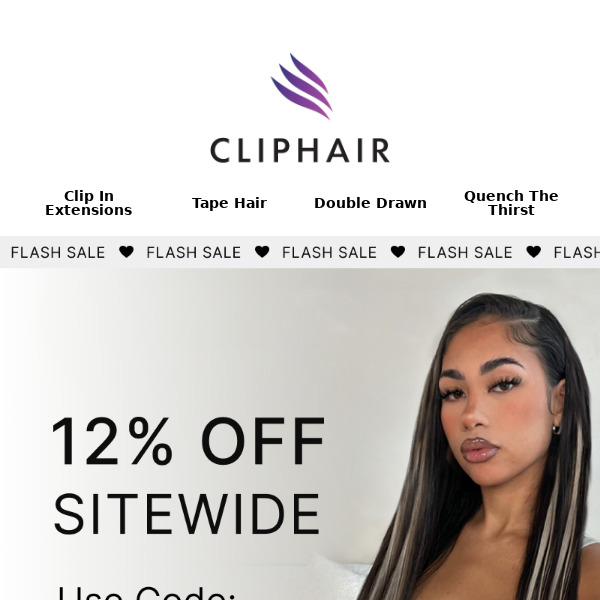 🤑Glamour for Less: 12% Off All Extensions!