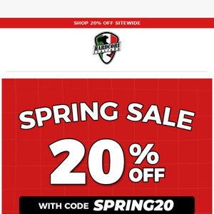 20% OFF EVERYTHING