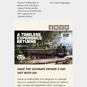 HAVE THE ULTIMATE FATHER’S DAY OUT WITH US!