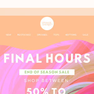 💥 Final Hours of Sale + Top Picks of New 💫