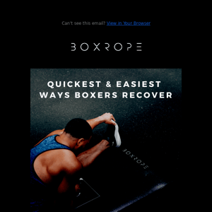 Stop Skipping Recovery As A Boxer