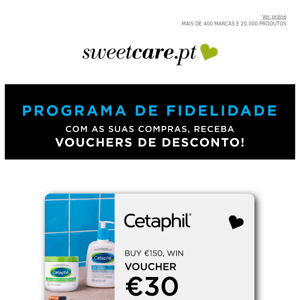 Cartão de Fidelidade Cetaphil - Exclusivo Sweetcare